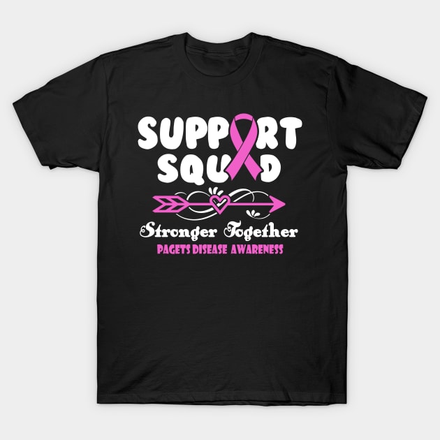 Pagets Disease Gastroparesis Awareness Support Squad Stronger Together - In This Family We Fight Together T-Shirt T-Shirt by KHANH HUYEN